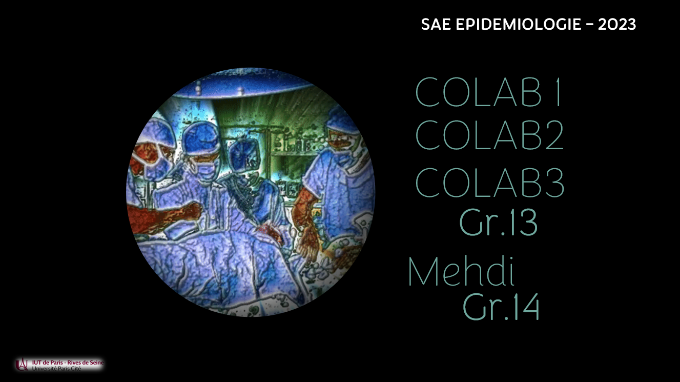 Big projet étude épidémiologie de patients atteints de pathologies